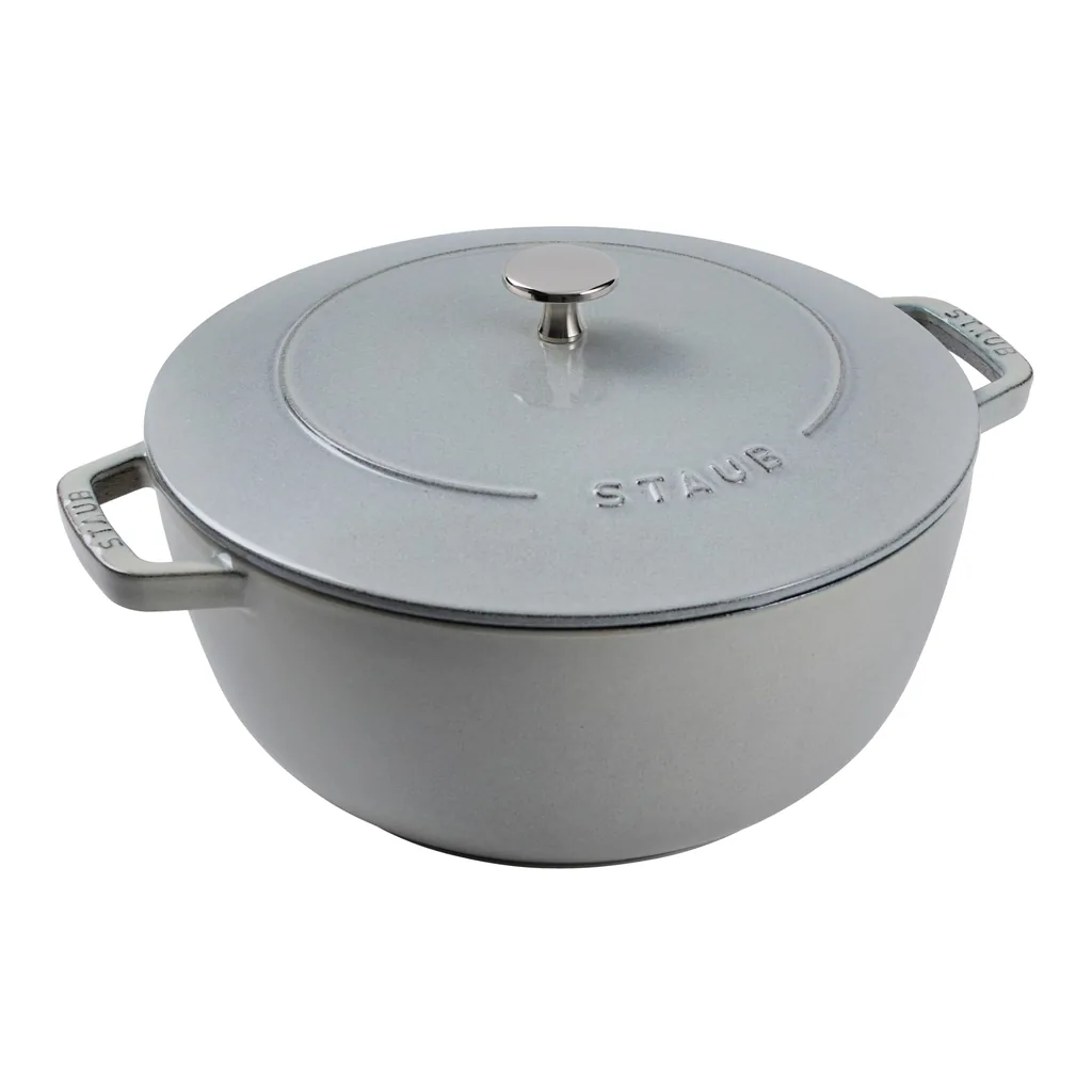 9b954d4f-8420-4f9d-bd9c-0d6fa5c8ee1a.jpg Staub - Cast Iron Essential French Oven, Dutch Oven, 5-quart, serves 5-6, Made in France - Graphite Grey
