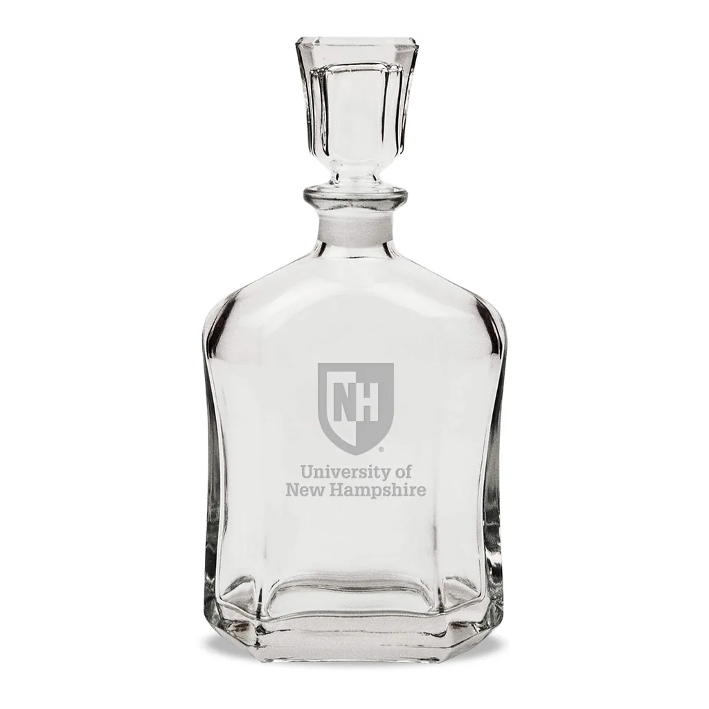 9bc6f88f-6c6d-42cc-bd6e-5ff2a48a6aa0.jpg Jardine - New Hampshire Wildcats 23.75oz. Crystal Whisky Decanter - Multicolor