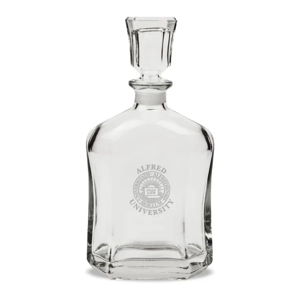 9cce02cd-2ba9-49f7-863a-df8c3b4c0153.jpg Jardine - Alfred University Saxons 23.75oz. Crystal Whisky Decanter - Multicolor