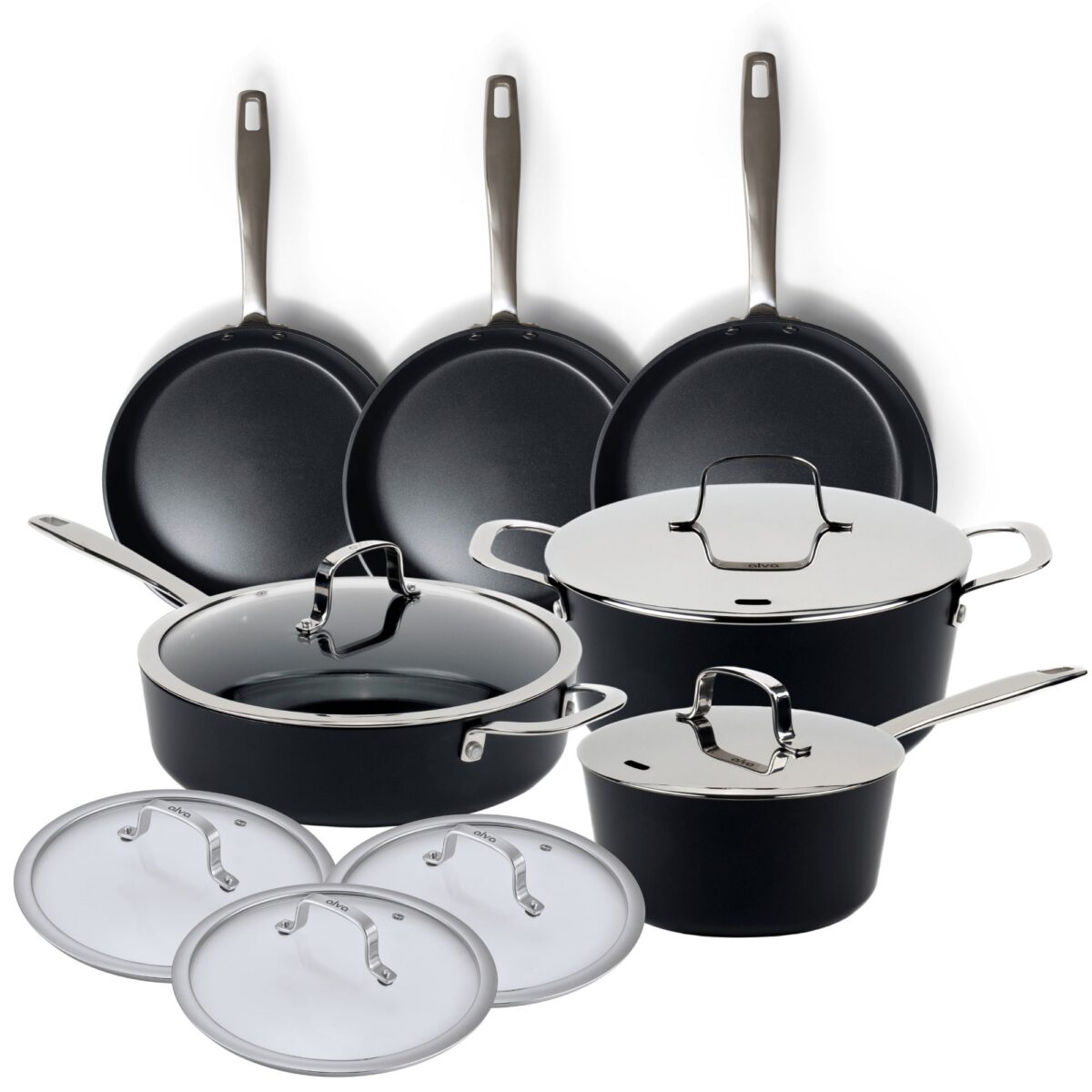 9dddcdde-71ff-4f4b-8624-fda5d1af4d53.jpg Alva - Maestro Ceramic Nonstick 12-Piece Cookware Set — Signature Edition - Black
