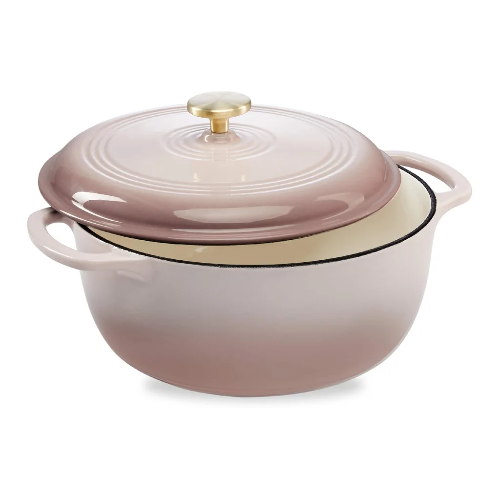 9df3c4c0-666a-4f54-91de-cf13f247a4ce.jpg Best Choice Products - 6 Quart Enamel Cast-Iron Dutch Oven, Heavy-Duty Cookware w/ Dual Handles, Lid - Mushroom Beige