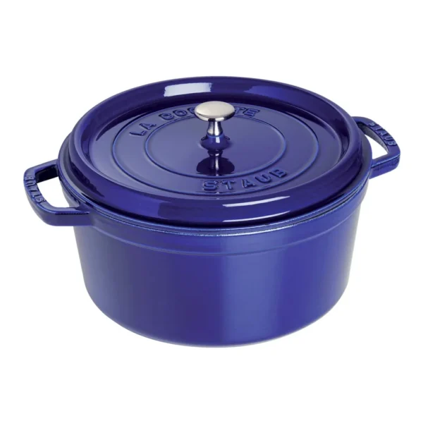9e33ead2-8601-45e1-b27b-5119570af7cb.jpg Staub - Cast Iron 5.5-qt Round Cocotte - Dark Blue