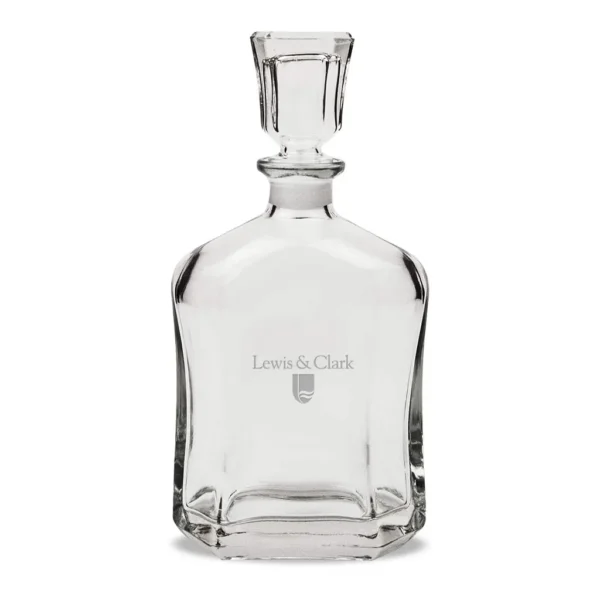 9f792630-1f58-40e2-b088-1e1214a23021.jpg Jardine - Lewis & Clark College Pioneers 23.75oz. Crystal Whisky Decanter - Multicolor