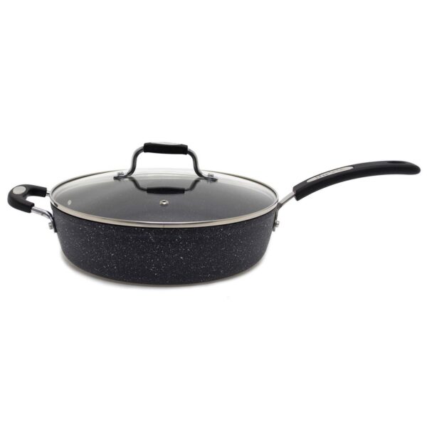 9fc9d73b-33fe-4e6c-91a5-05ba2ea1af41.jpg THE ROCK by Starfrit - 11" Deep-Fry Pan with Lid, Bakelite Handles - Gray
