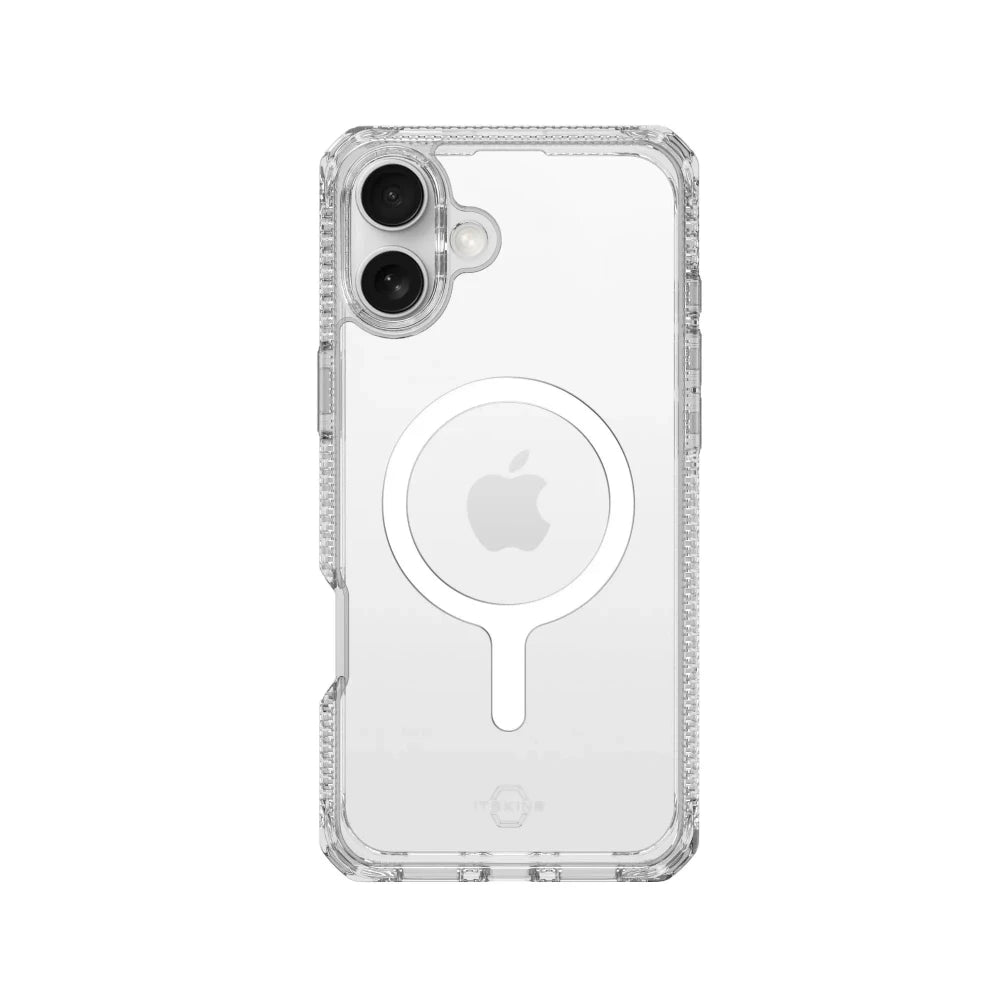 AP6N-HMACR-TRSP.jpg ItSkins Case Hybrid R Clear with MagSafe for iPhone 16 - Clear