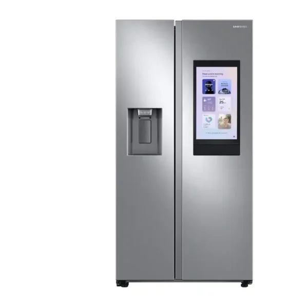 APP-RS27T5561SR Samsung - 36 in. Wide 26.7 cu. ft. Side-by-Side Smart Refrigerator with 21.5" Touch-Screen Family Hub - Stainless Steel