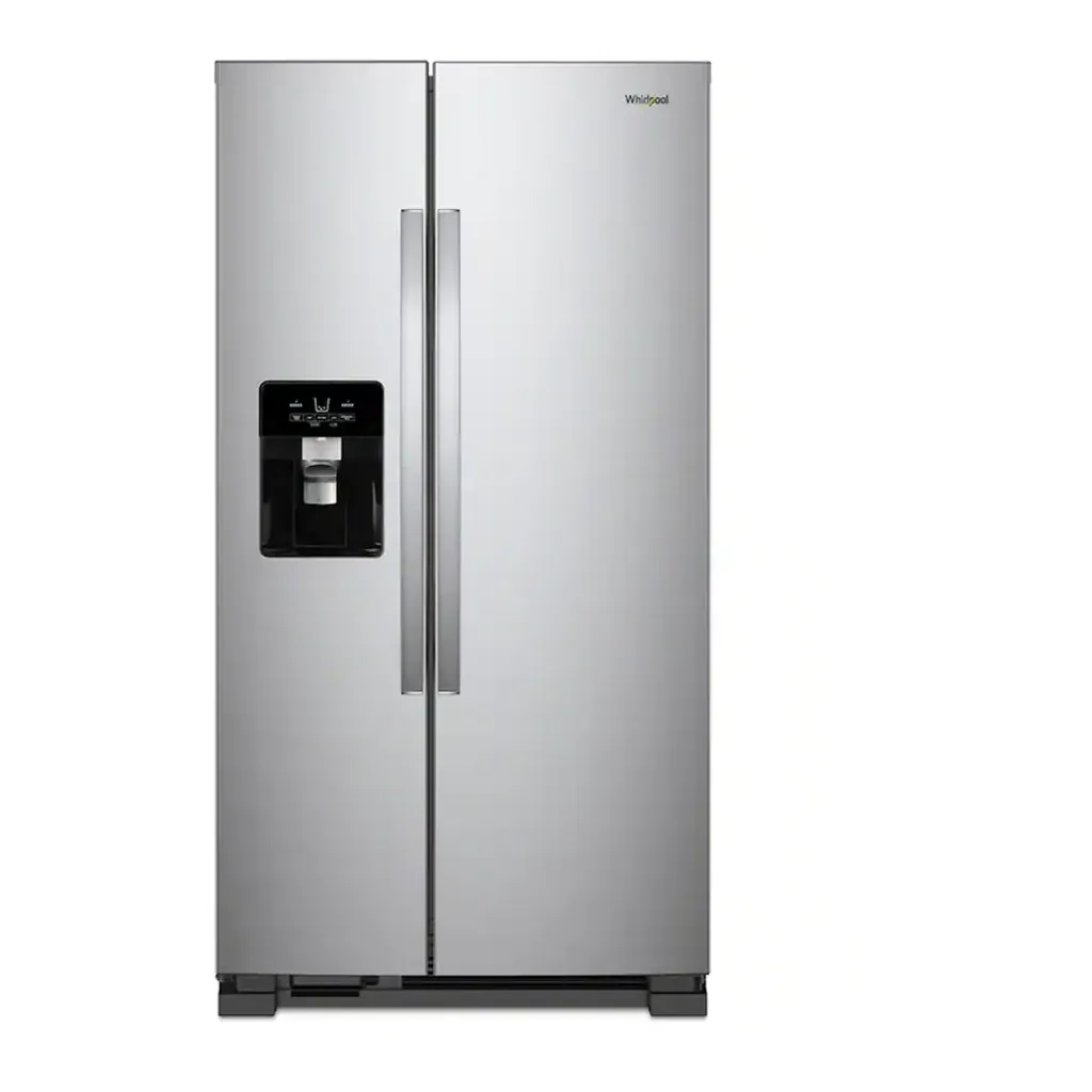 APP-WRS321SDHZ Whirlpool - 33 in. Wide 21 cu. ft. Side-by-Side Refrigerator with LED Interior Lighting - Stainless Steel