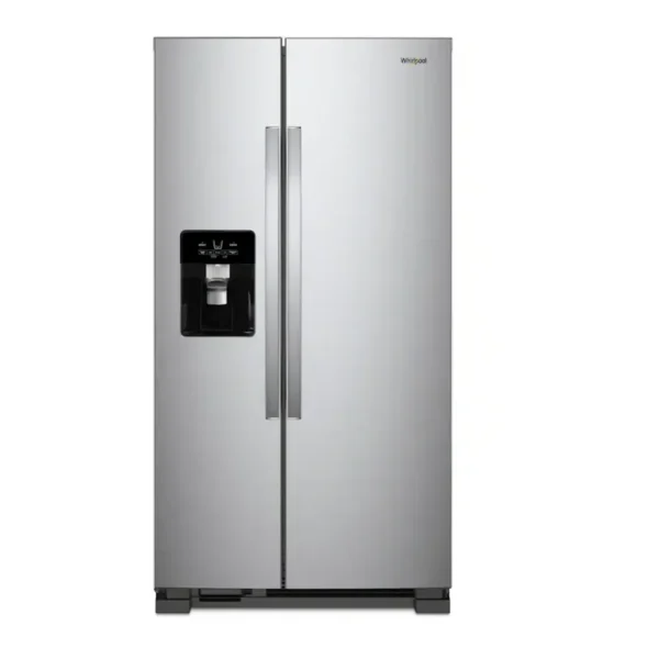 APP-WRS325SDHZ Whirlpool - 36 in. Wide 25 cu. ft. Side-by-Side Refrigerator - Fingerprint-Resistant Stainless Finish