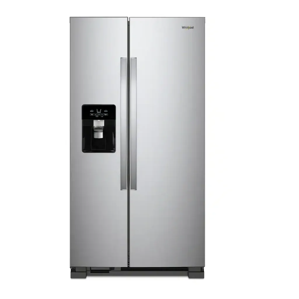 APP-WRS325SDHZ Whirlpool - 36 in. Wide 25 cu. ft. Side-by-Side Refrigerator - Fingerprint-Resistant Stainless Finish
