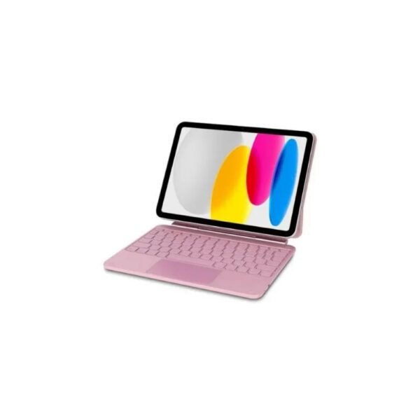D26IPA109KBC4LARE.jpg Decoded Keyboard Case Trackpad for iPad 11 / 10 Gen - Spanish - Pink