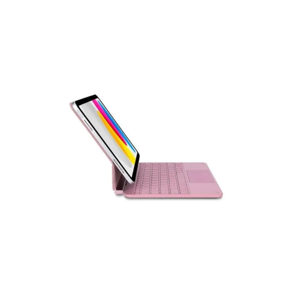 D26IPA109KBC4LARE_3.jpg Decoded Keyboard Case Trackpad for iPad 11 / 10 Gen - Spanish - Pink