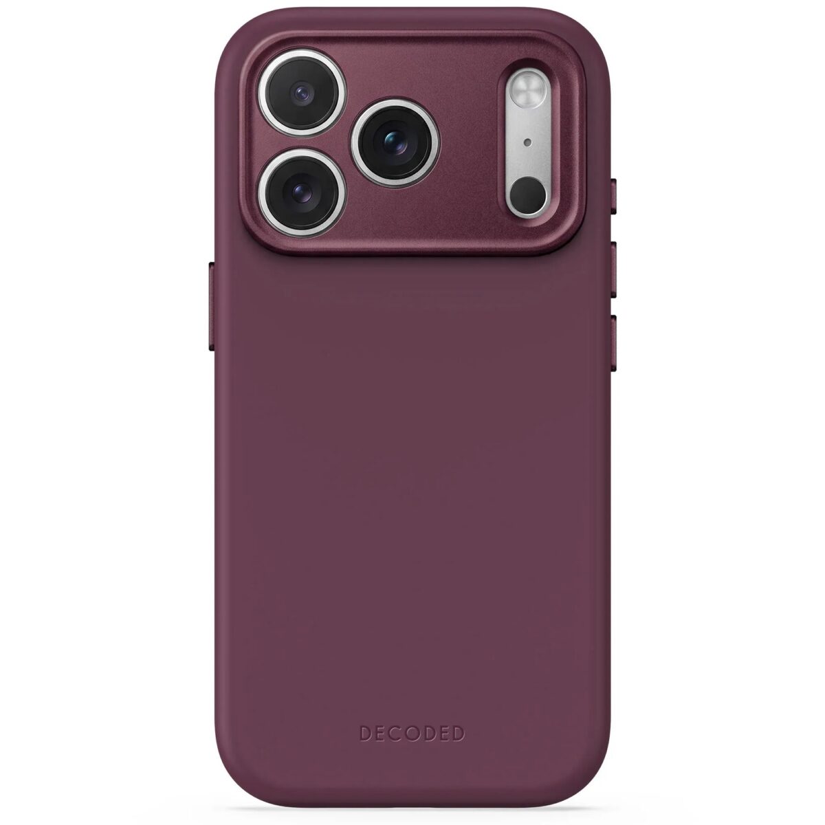 D27IPO18PBCS9PM-1_330a6590-0eb1-4472-ab11-5c3c0a4e2c0a_converted.jpg Decoded Case Silicone Antimicrobial with MagSafe for iPhone 18/17 Pro - Wine Red