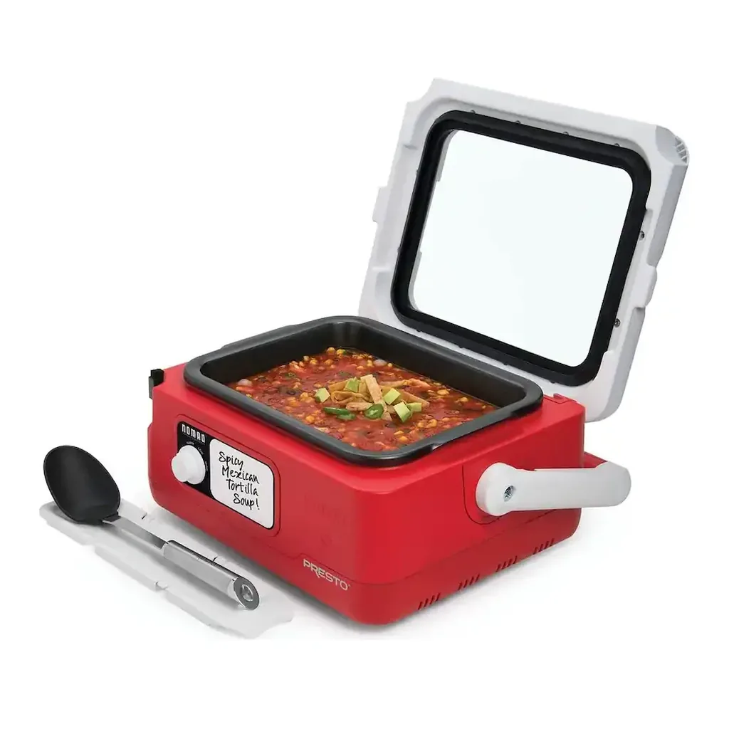 EditionSANI-06011-11029551-04 Presto 06011 6 Quart Nomad Travelling Slow Cooker - Red