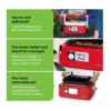 EditionSANI-06011-11029551-06 Presto 06011 6 Quart Nomad Travelling Slow Cooker - Red