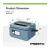 EditionSANI-06017-12170689-05 Presto 06017 8 Quart Nomad Portable Electric Slow Cooker with Locking Lid - Blue