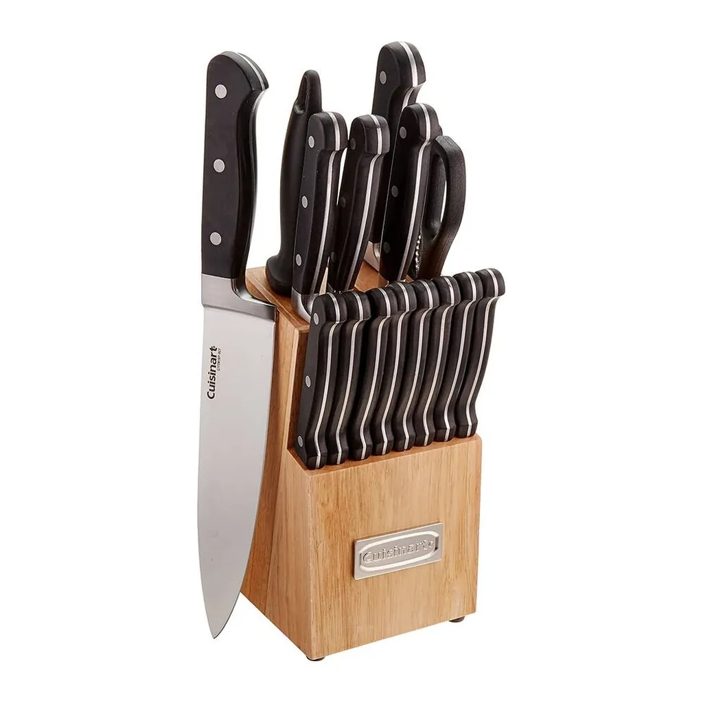 EditionSANI-10836000-cutlery-main Cuisinart - Triple Rivet 16 Piece Knife Block Set C77TR-16P - Black / Stainless Steel