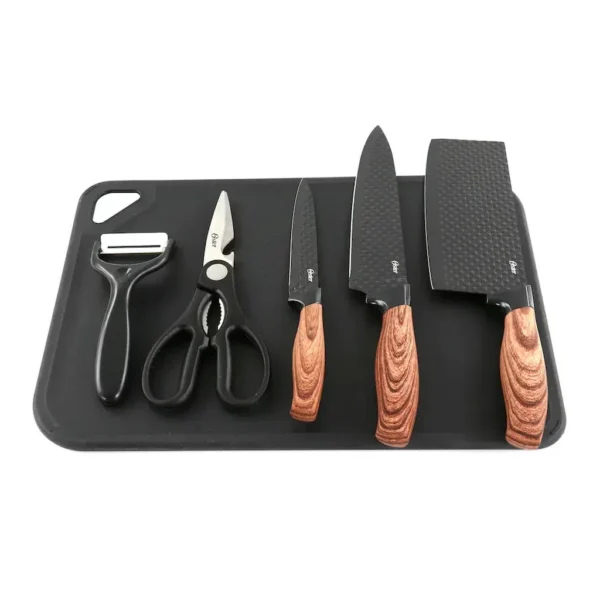 EditionSANI-12353755-cutlery-main Oster - Gunderson 6 Piece Black Stainless Steel Cutlery Set - Black and Brown
