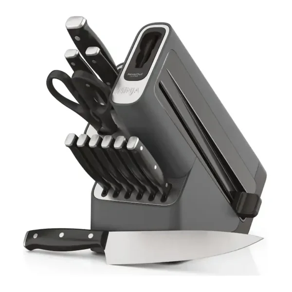 EditionSANI-12501563-cutlery-main Ninja - Foodi NeverDull Essential 12-Piece Knife System with Built-in Sharpener - Gray