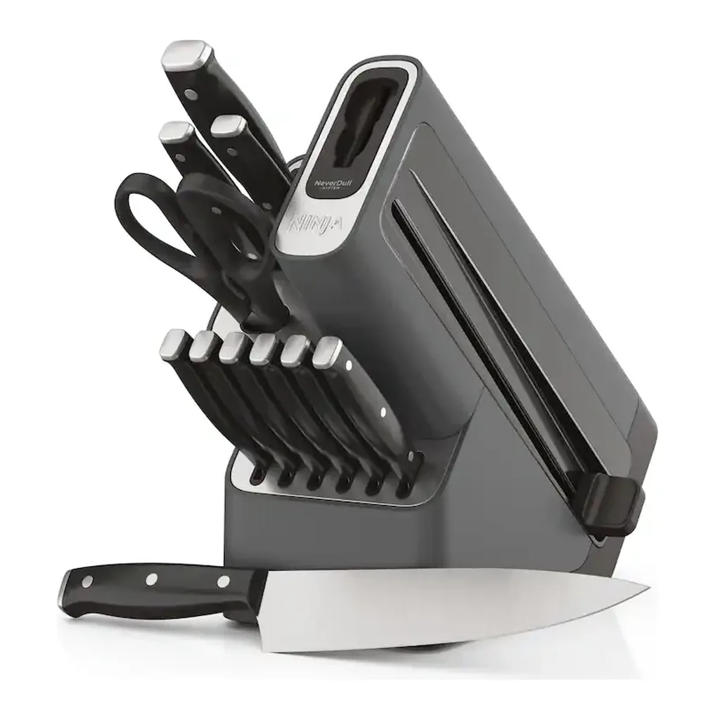 EditionSANI-12501563-cutlery-main Ninja - Foodi NeverDull Essential 12-Piece Knife System with Built-in Sharpener - Gray