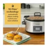 Crockpot - 7-Quart MyTime Cook & Carry Programmable Slow Cooker - Stainless Steel – product image 2 Crockpot - 7-Quart MyTime Cook & Carry Programmable Slow Cooker - Stainless Steel – product view 2