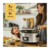 Crockpot - 7-Quart MyTime Cook & Carry Programmable Slow Cooker - Stainless Steel – product image 4 Crockpot - 7-Quart MyTime Cook & Carry Programmable Slow Cooker - Stainless Steel – product view 4