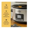 Crockpot - 7-Quart MyTime Cook & Carry Programmable Slow Cooker - Stainless Steel – product image 5 Crockpot - 7-Quart MyTime Cook & Carry Programmable Slow Cooker - Stainless Steel – product view 5