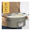 Crockpot - Programmable 7-Quart Cook & Carry Slow Cooker - Gray – product image 2 Crockpot - Programmable 7-Quart Cook & Carry Slow Cooker - Gray – product view 2
