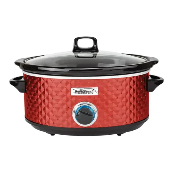 Brentwood - Select 7 Quart Slow Cooker - Red – product image 1 Brentwood - Select 7 Quart Slow Cooker - Red – product view 1