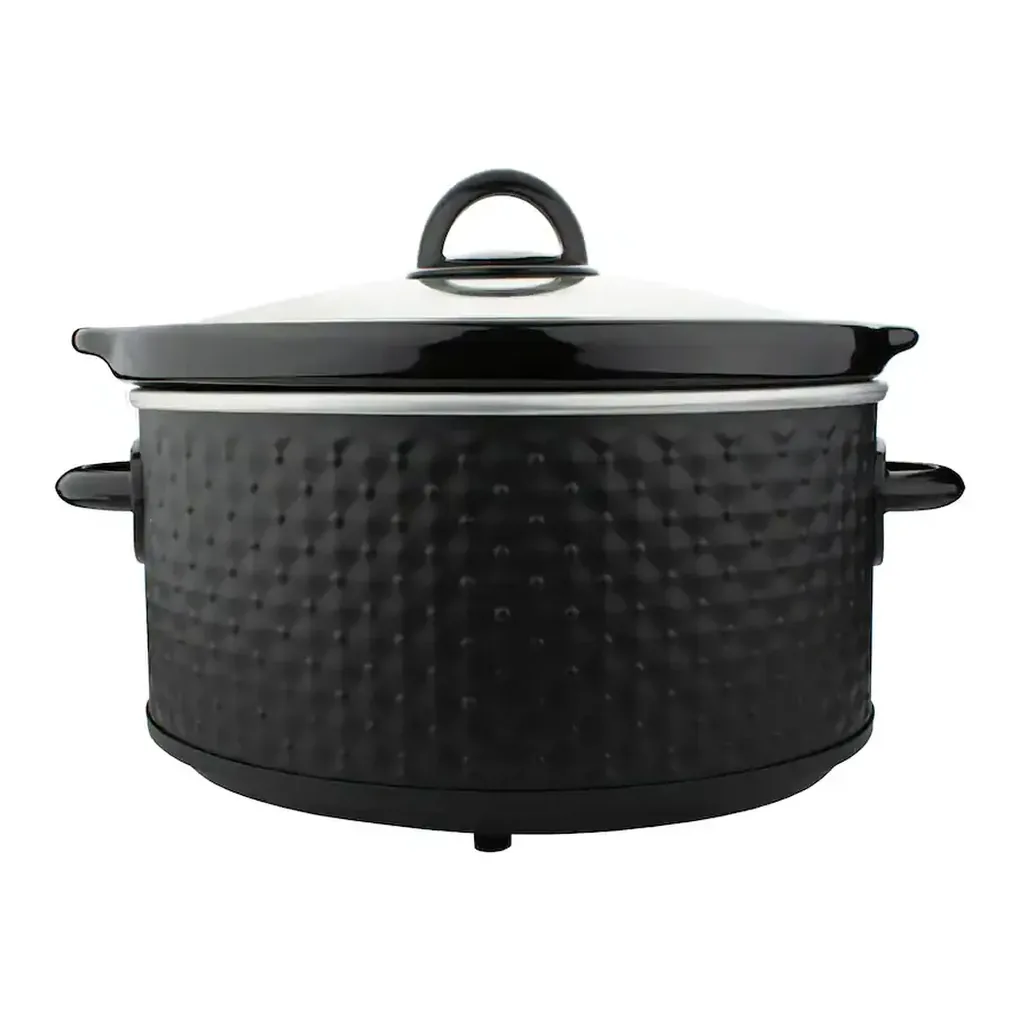 Brentwood - 3.5 Quart Diamond Pattern Slow Cooker - Black – product image 2 Brentwood - 3.5 Quart Diamond Pattern Slow Cooker - Black – product view 2