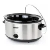 Better Chef - 6 Quart Oval Slow Cooker with Removable Stoneware Crock in Stainless Steel - Silver – product image 2 Better Chef - 6 Quart Oval Slow Cooker with Removable Stoneware Crock in Stainless Steel - Silver – product view 2