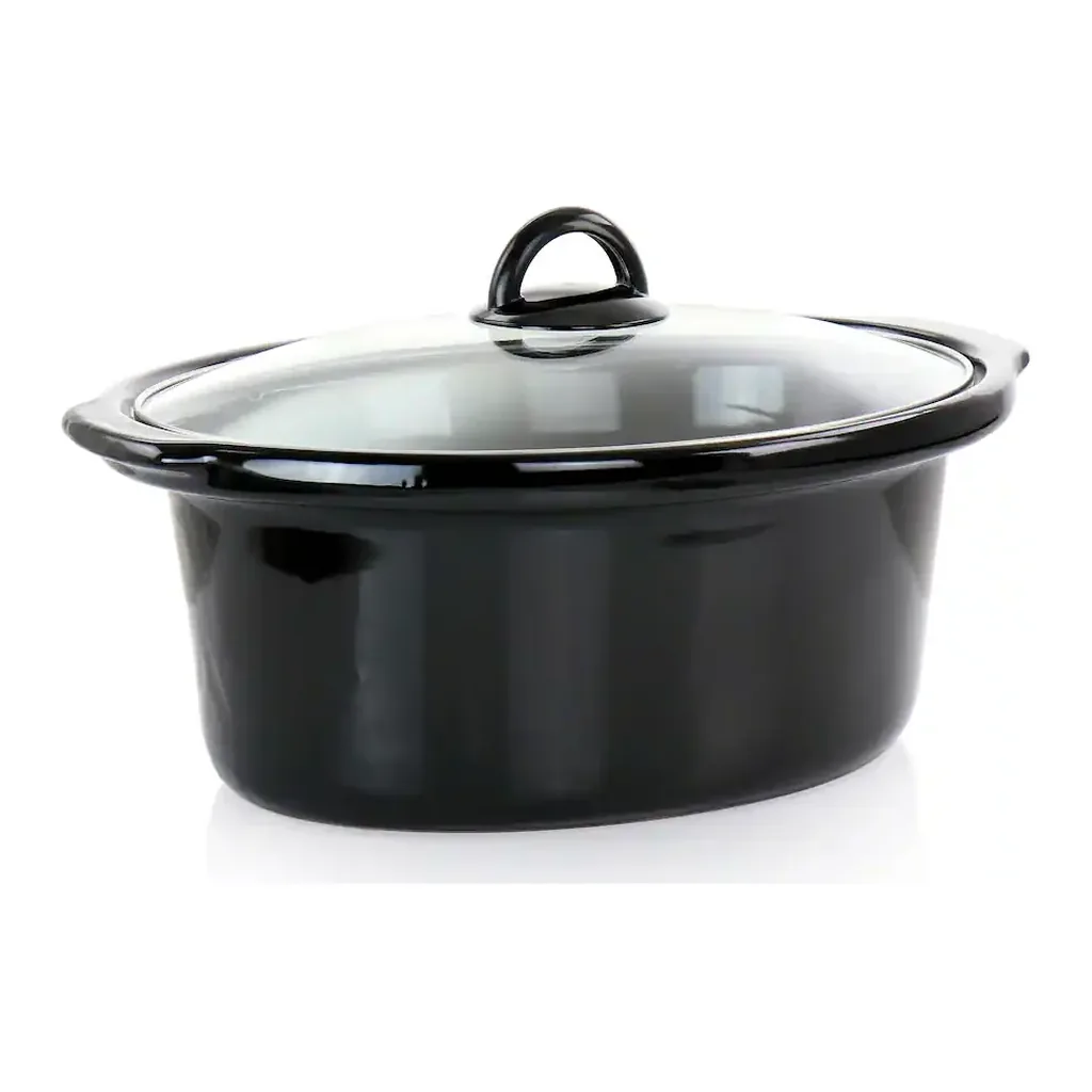 EditionSANI-310117928M-10121466-03 Better Chef 310117928M 3 Quart Oval Slow Cooker with Removable Stoneware Crock - Black