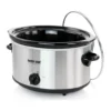 EditionSANI-310117929M-12175800-02 Better Chef 310117929M 4 Quart Oval Slow Cooker with Removable Stoneware Crock in Stainless Steel - Silver