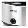EditionSANI-310117929M-12175800-04 Better Chef 310117929M 4 Quart Oval Slow Cooker with Removable Stoneware Crock in Stainless Steel - Silver