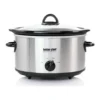 EditionSANI-310117929M-12175800-06 Better Chef 310117929M 4 Quart Oval Slow Cooker with Removable Stoneware Crock in Stainless Steel - Silver
