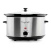 EditionSANI-310120189M-12574533-03 MegaChef 310120189M 8 Quart Slow Cooker with Bouns Mini 0.6 Quart Warmer - Silver