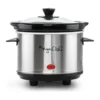EditionSANI-310120189M-12574533-04 MegaChef 310120189M 8 Quart Slow Cooker with Bouns Mini 0.6 Quart Warmer - Silver