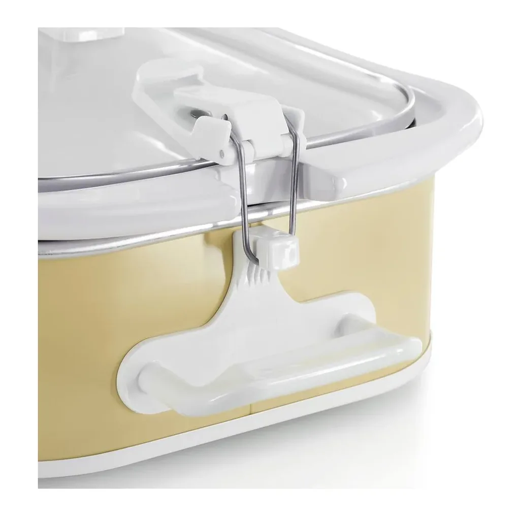 MegaChef - 3.5 Quart Casserole Slow Cooker with 3 Temperature Settings - Cream – product image 4 MegaChef - 3.5 Quart Casserole Slow Cooker with 3 Temperature Settings - Cream – product view 4