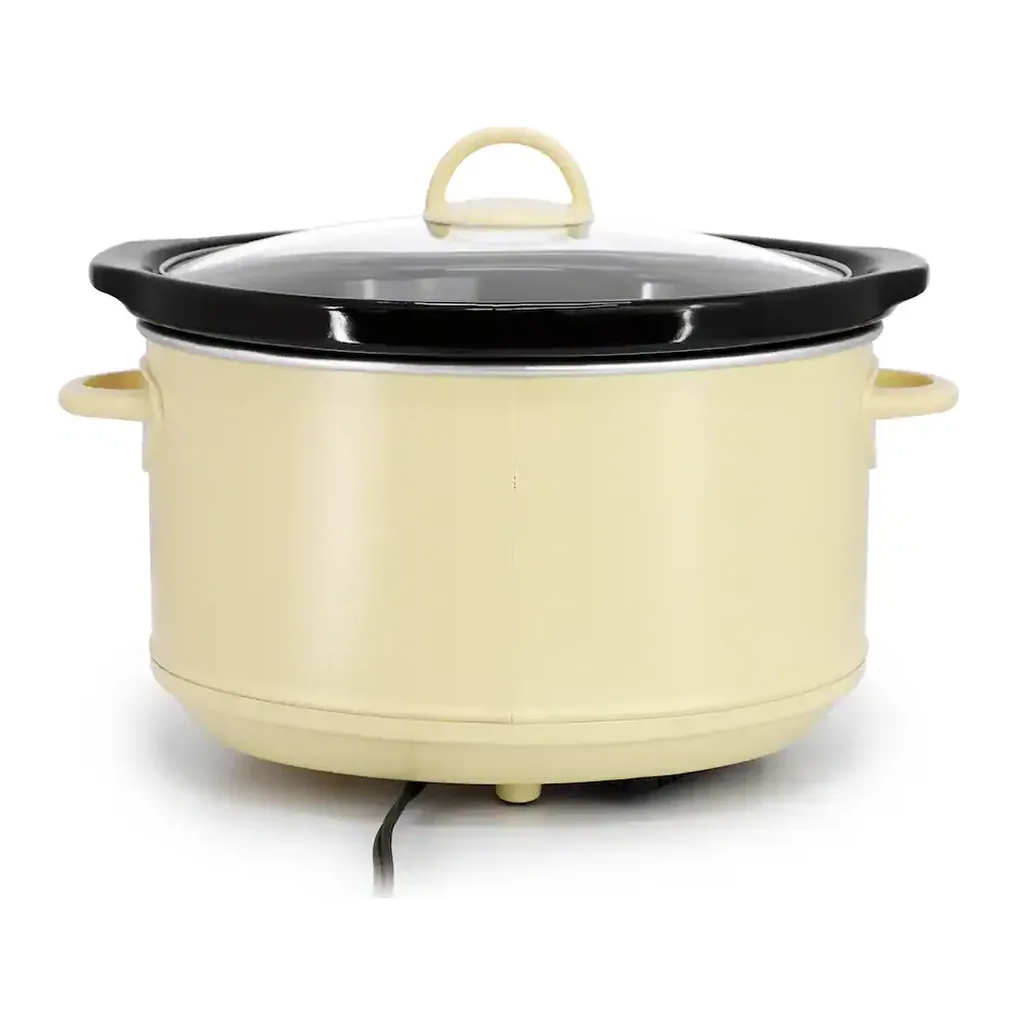 MegaChef - 3.7 Quart Electric Slow Cooker - Ivory – product image 5 MegaChef - 3.7 Quart Electric Slow Cooker - Ivory – product view 5