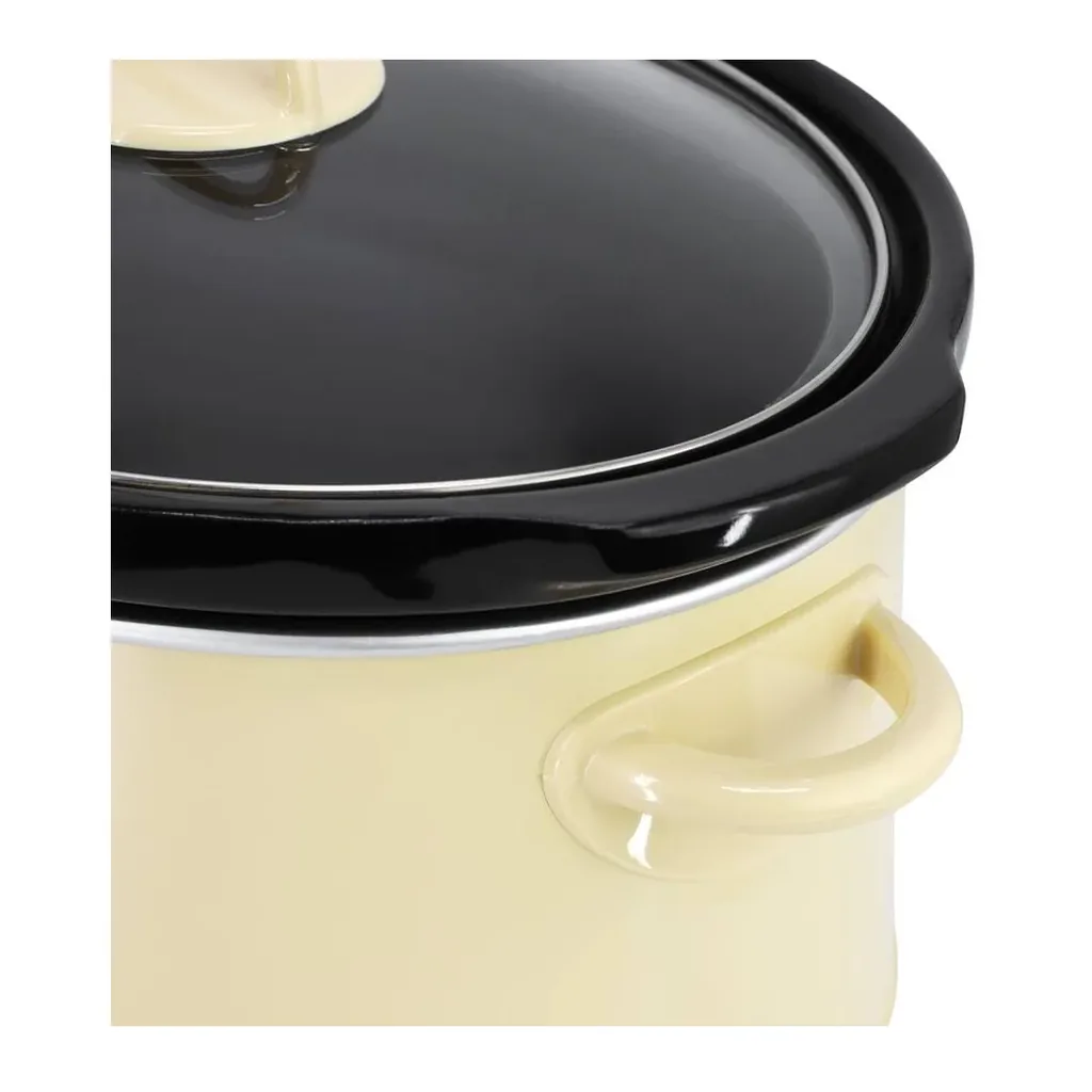 MegaChef - 3.7 Quart Electric Slow Cooker - Ivory – product image 6 MegaChef - 3.7 Quart Electric Slow Cooker - Ivory – product view 6