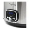 EditionSANI-310122255M-10119803-04 MegaChef 310122255M 6 Quart + 2.6 Quart Split Stainless Steel Electric Slow Cooker in - Silver