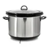 EditionSANI-310122255M-10119803-05 MegaChef 310122255M 6 Quart + 2.6 Quart Split Stainless Steel Electric Slow Cooker in - Silver