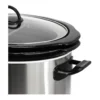 EditionSANI-310122255M-10119803-06 MegaChef 310122255M 6 Quart + 2.6 Quart Split Stainless Steel Electric Slow Cooker in - Silver