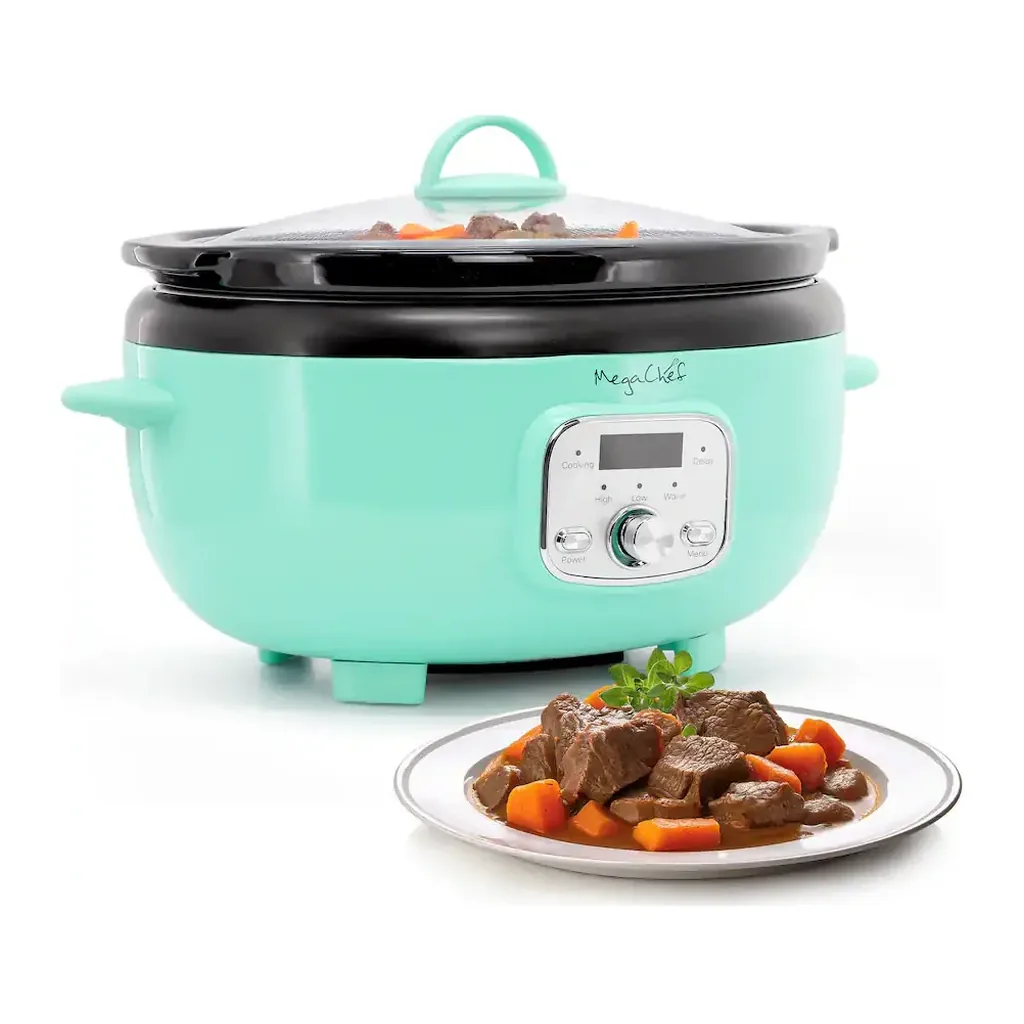 EditionSANI-310122482M-12574535-01 MegaChef 6.9-Quart Oval Digital Slow Cooker