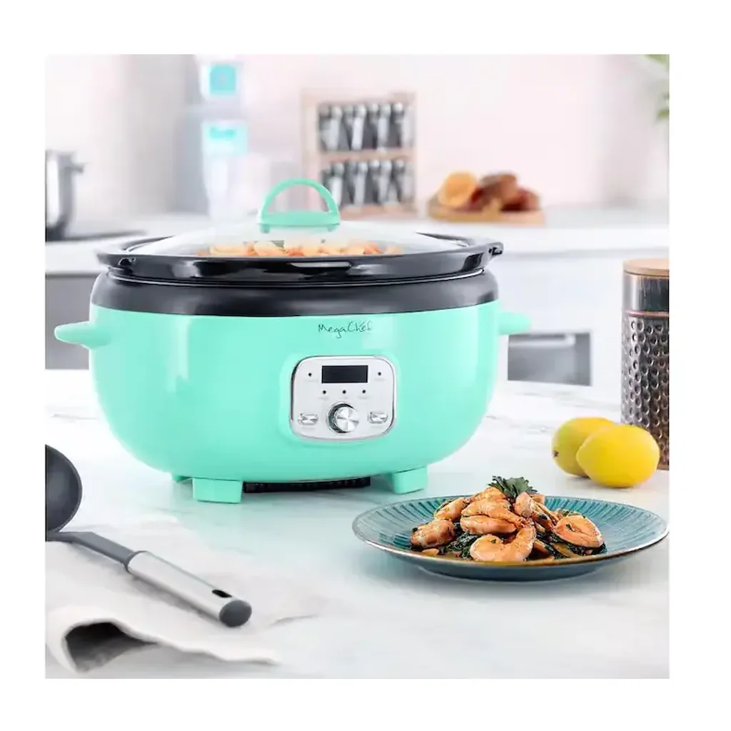 EditionSANI-310122482M-12574535-05 MegaChef 6.9-Quart Oval Digital Slow Cooker