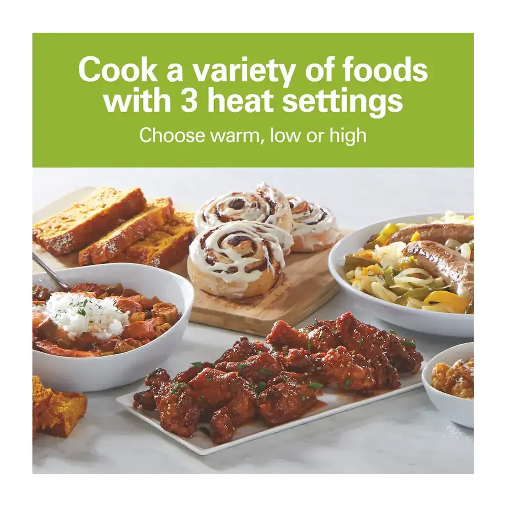 Hamilton Beach - 4 Quart Programmable Slow Cooker - Silver – product image 6 Hamilton Beach - 4 Quart Programmable Slow Cooker - Silver – product view 6