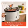 Bella - 6-qt. Manual Slow Cooker - Oatmilk – product image 6 Bella - 6-qt. Manual Slow Cooker - Oatmilk – product view 6
