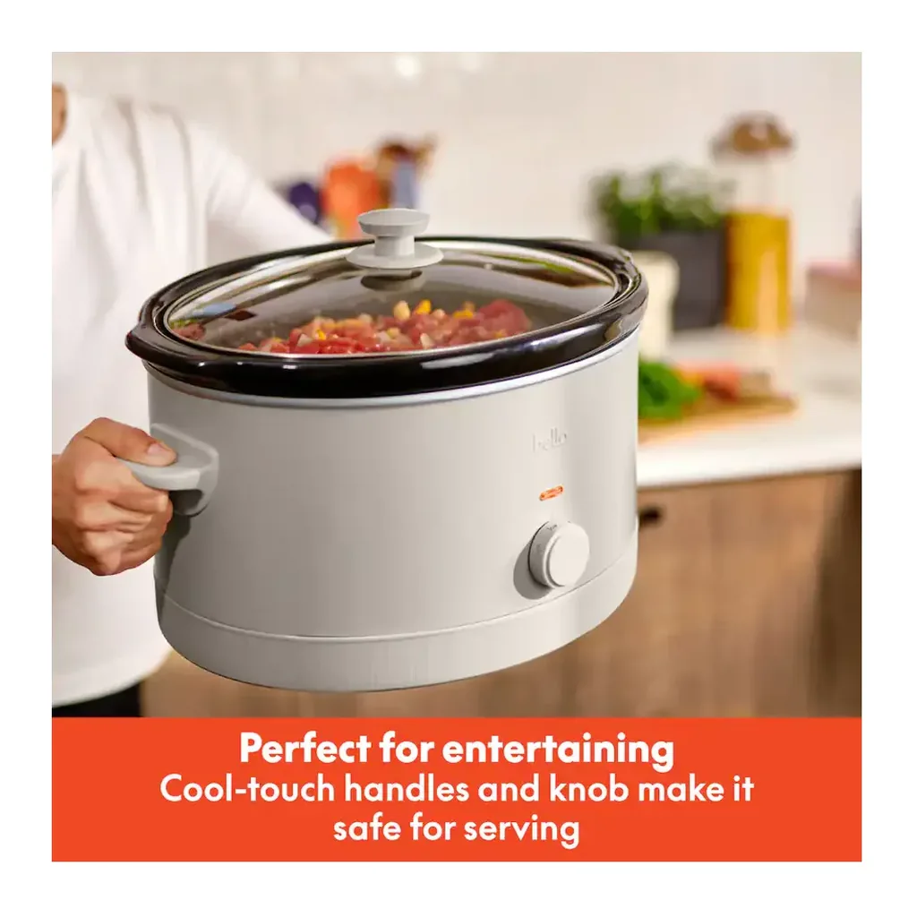 Bella - 6-qt. Manual Slow Cooker - Oatmilk – product image 6 Bella - 6-qt. Manual Slow Cooker - Oatmilk – product view 6