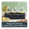 Bella - SAVOR Triple 1.5-qt. Slow Cooker - Slate – product image 2 Bella - SAVOR Triple 1.5-qt. Slow Cooker - Slate – product view 2