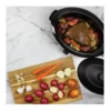 Nesco - 6-Qt 750-Watt Roaster with Porcelain Cookwell - Silver – product image 3 Nesco - 6-Qt 750-Watt Roaster with Porcelain Cookwell - Silver – product view 3