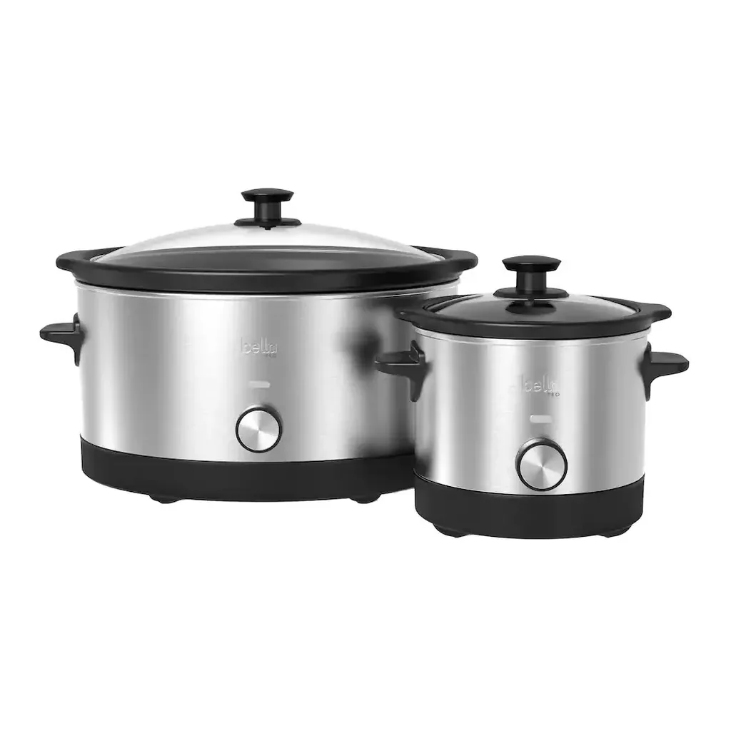 EditionSANI-90294-6674422-01 bella PRO 90294 6-qt. & 2-qt. Slow Cooker Duo - Stainless Steel